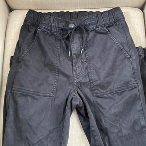 American Eagle super stretch black denim joggers